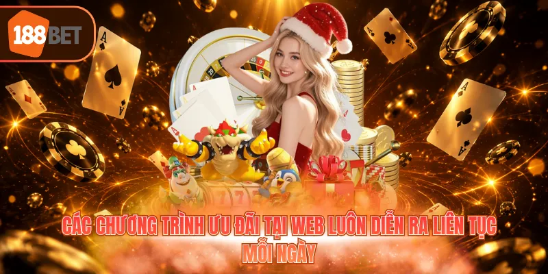 Các chương trình ưu đãi tại web luôn diễn ra liên tục mỗi ngày